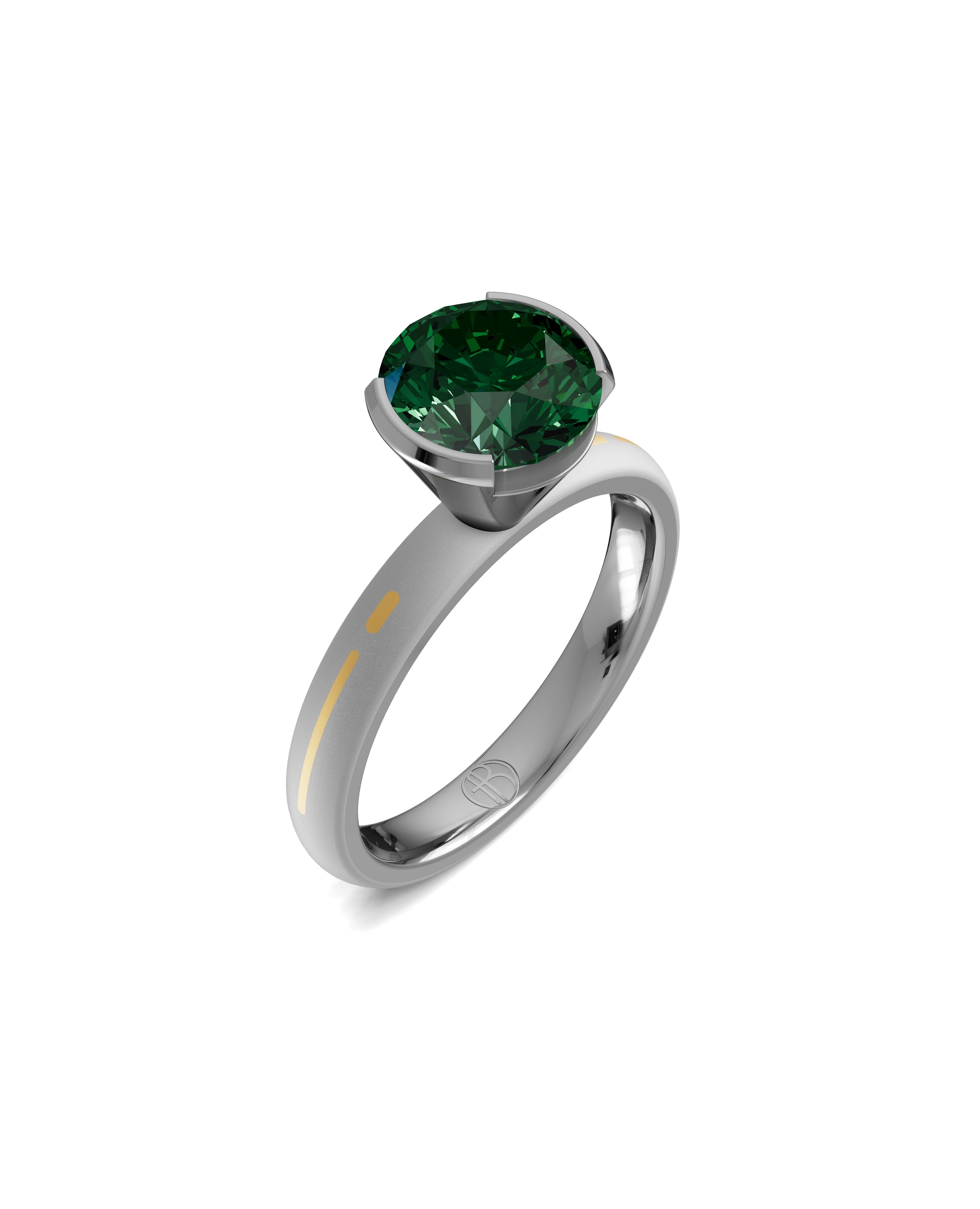 Substance Align Solitaire Ring by Blissed