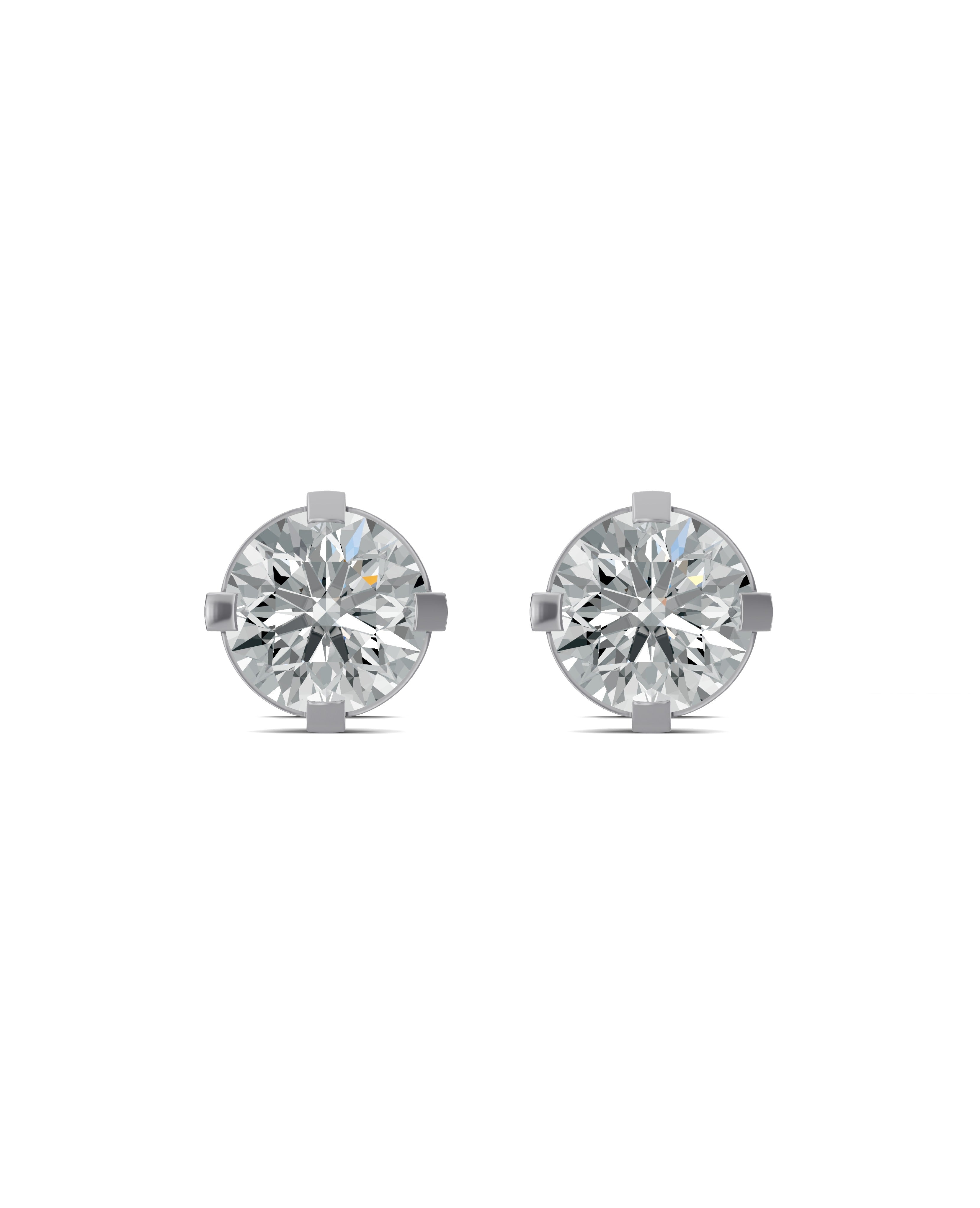 Substance 2 Carat Prong Stud Earrings by Blissed